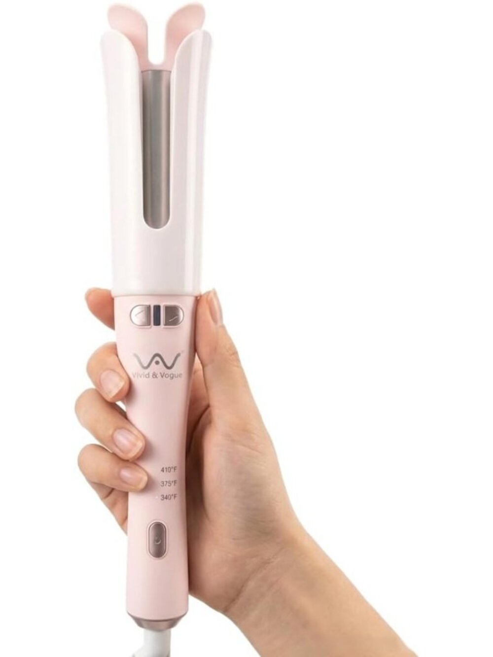 Automatic Curling Iron 1.25” Rotating Curler for Long Hair, Dual Voltage, 3 Heat